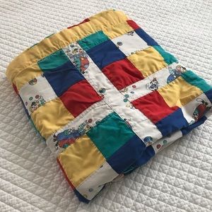 Vintage Handmade Patchwork Quilt Blanket Throw
